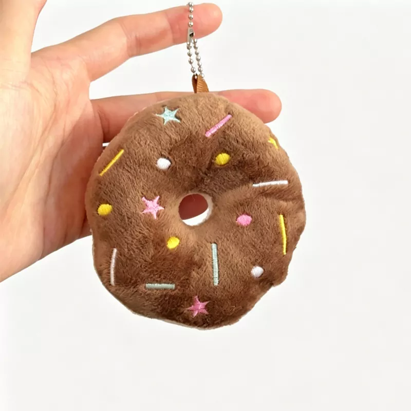 Cincin Kunci Plush Donut Bulat Manis